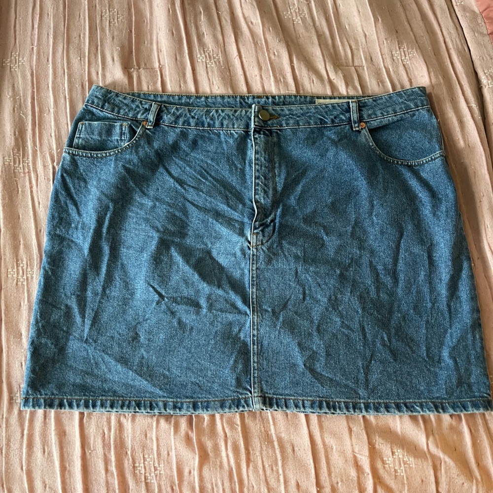 ASOS Curve Denim Mini Skirt